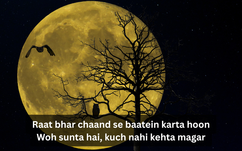 Moon Shayari in English