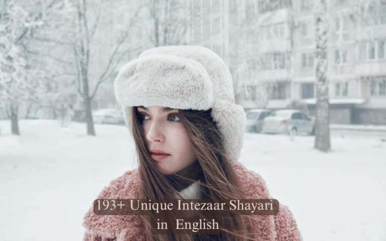 Intezaar Shayari In English