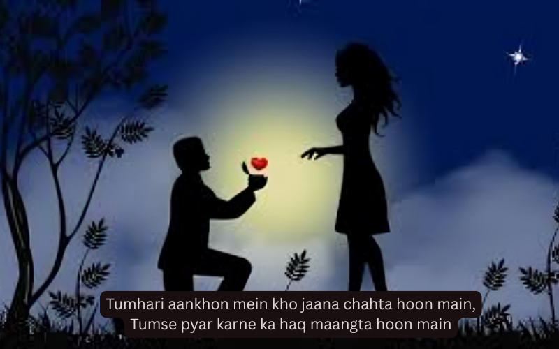 Propose Shayari In English