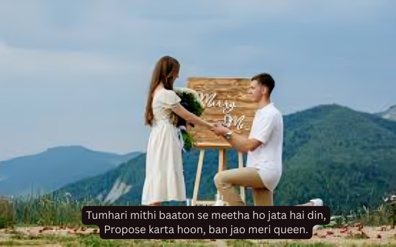 Propose Shayari In English