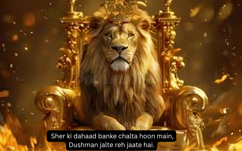 King Attitude Shayari In English
