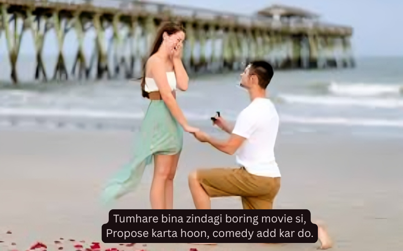 Propose Shayari In English
