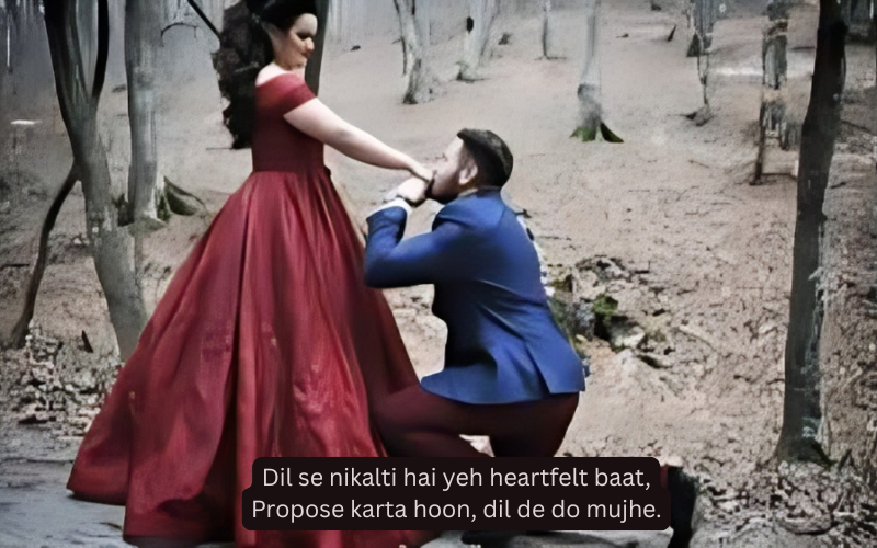 Propose Shayari In English