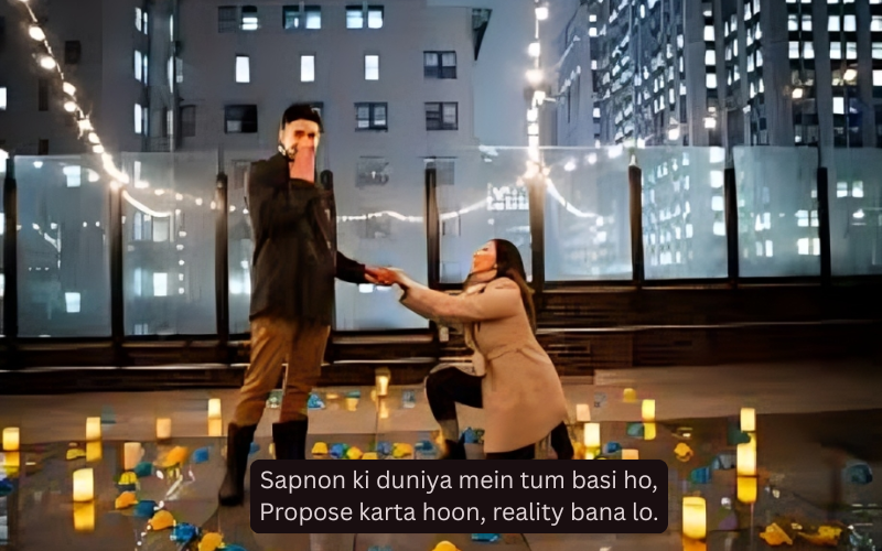 Propose Shayari In English