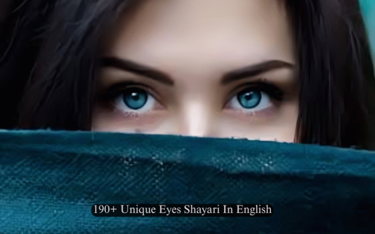 Unique Eyes Shayari In English