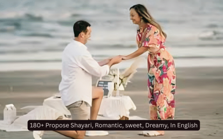 Propose Shayari In English