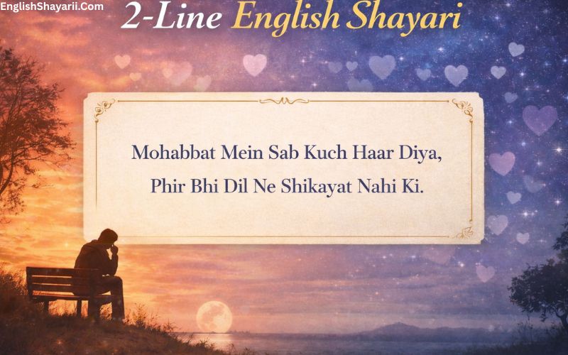 2 Line English Shayari