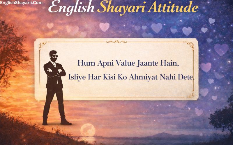 English Shayari Attitude