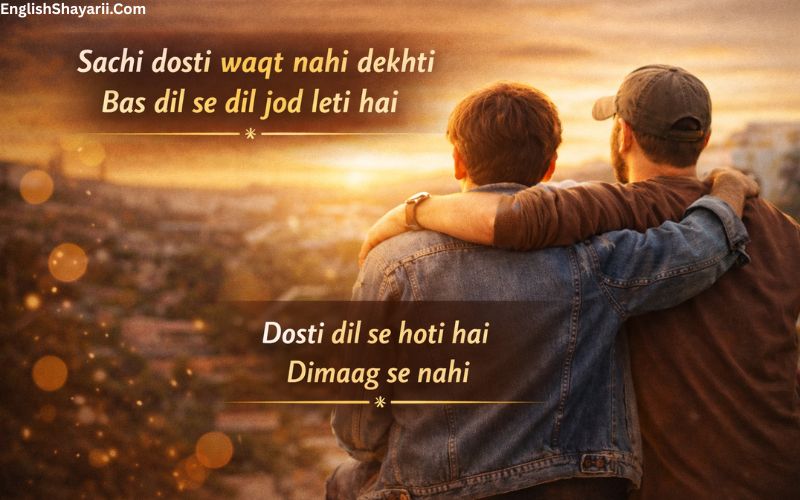 Dosti Shayari 2 Line English