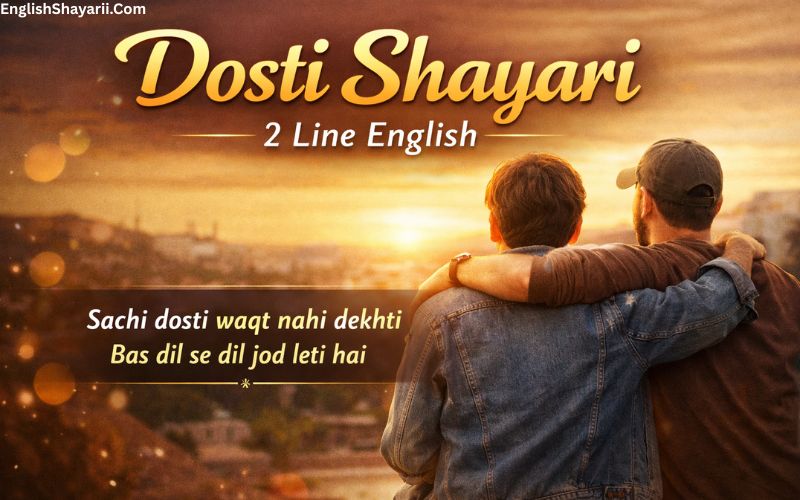 Dosti Shayari 2 Line English